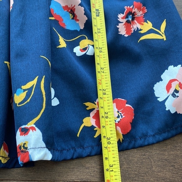 Band of gypsies - summer blue dress with flowers design - size medium - Picture 13 of 16